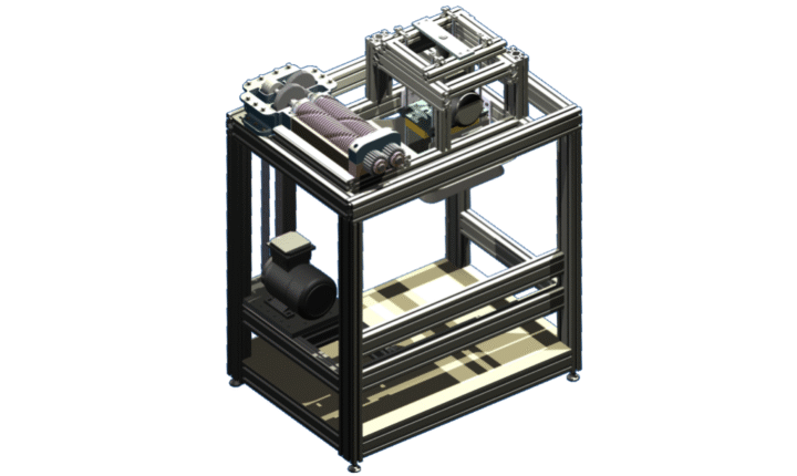 Industrial Shredder with Integrated Packing System