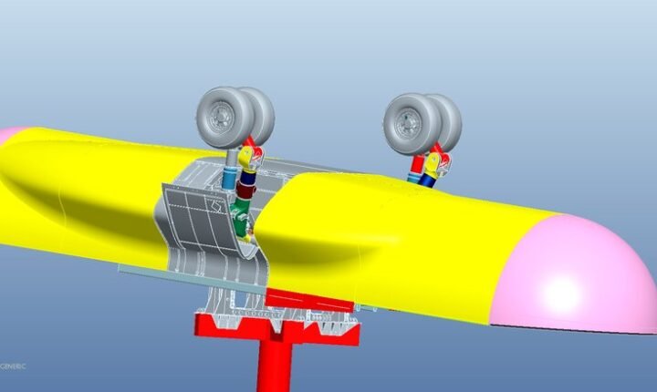 Full-Scale Aircraft Fuselage Wind Tunnel Mock-up