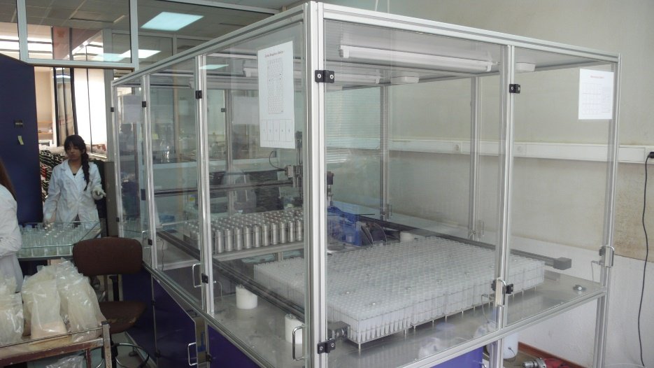 Beakers pick & place gantry — final system