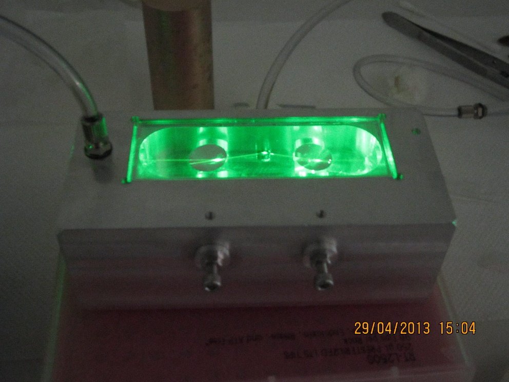 Laser micropumps — video analysis tools